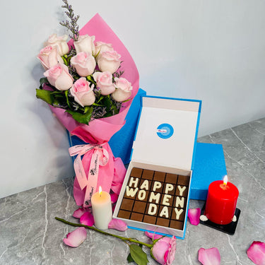 Women’s Day Chocolate & Flower Gift Set